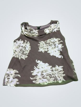 Ann Taylor Floral Cowl Neck Blouse