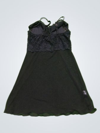 Black Lace-Trimmed Chemise
