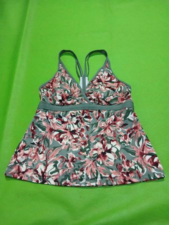 L.L.Bean Floral Print Bikini Top