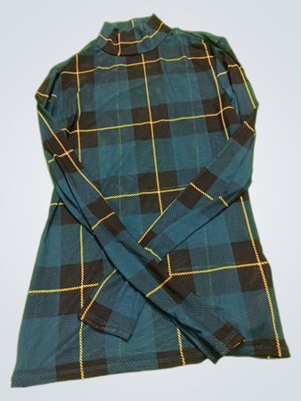 Guess Plaid Turtleneck Sweater