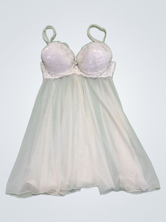 White Lace Trim Chemise
