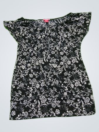 Black Floral Top