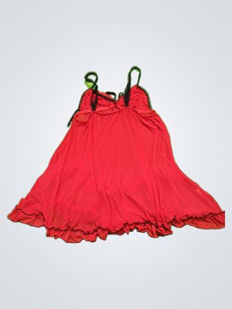 Red Ruffled Camisole