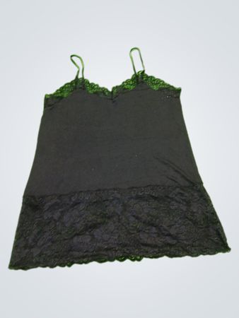 Black Camisole with Lace Trim