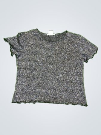 Urban Outfitters Gray Short-Sleeve Top