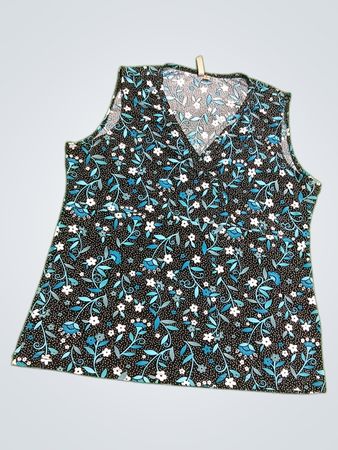 Susan Laurence Floral V-Neck Cami Top