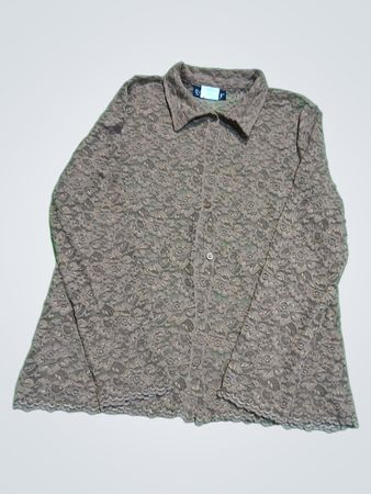 Brown Lace Blouse