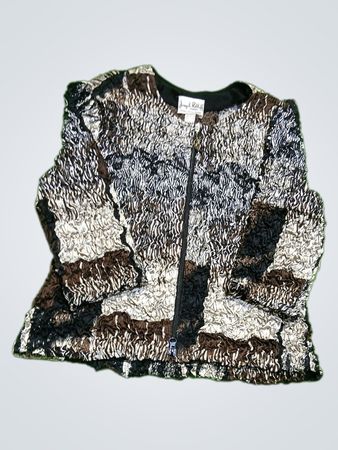 Joseph Ribkoff Brown and White Jacket