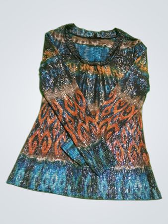 Proportion Petite Multicolor Sequin Blouse