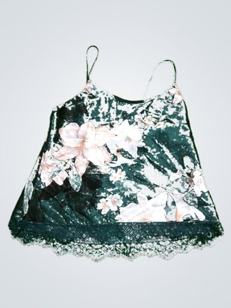 Green Floral Camisole