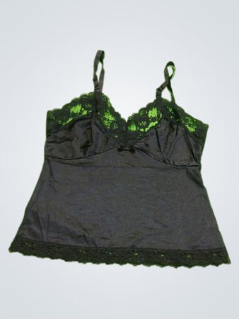 Black Lace Trim Camisole