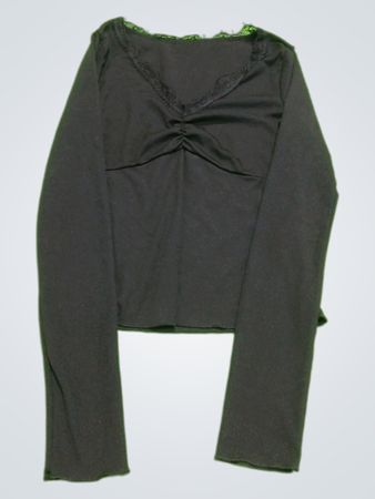 Black Long-Sleeve Top