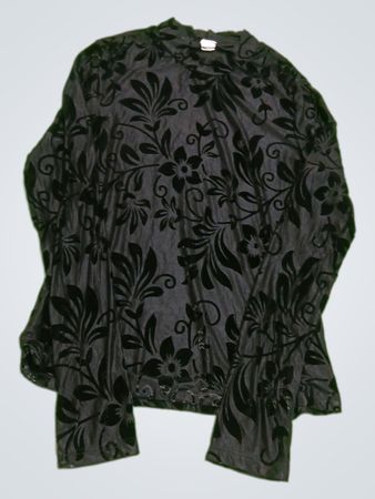 Black Floral Blouse