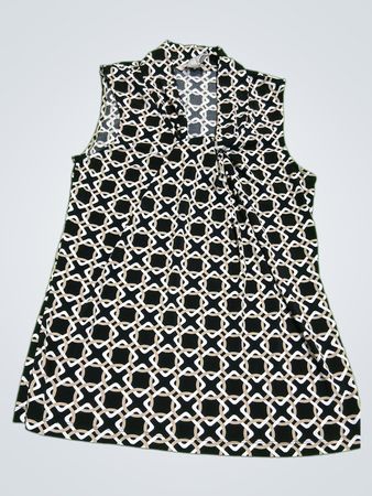 Banana Republic Geometric Print Sleeveless Blouse