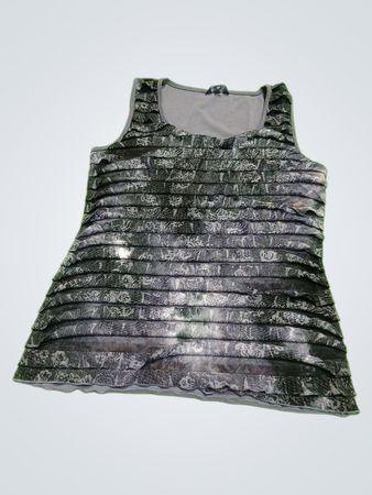 Reitmans Gray Ruffled Cami Top
