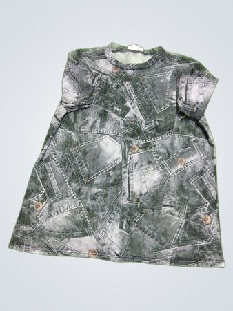 Better Be Denim Print Dress