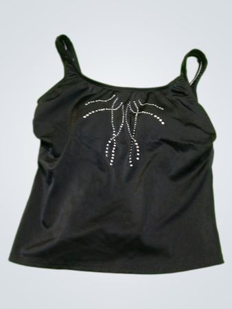 Unbranded Black Rhinestone Cami Top