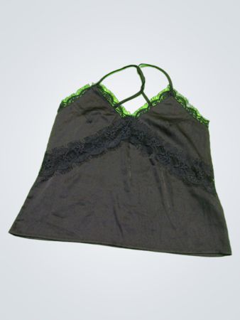 NA-KD Black Lace Trim Camisole