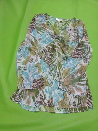 LOFT Floral Print Long Sleeve Blouse
