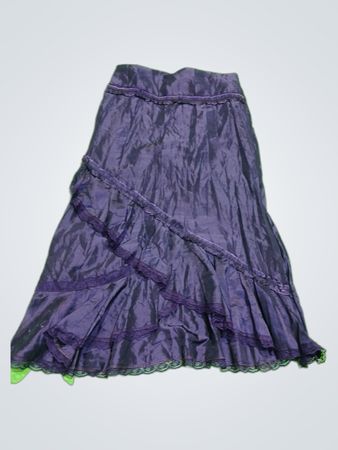 Purple Satin Skirt