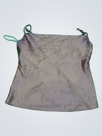 Stradivarius Brown Satin Cami Top