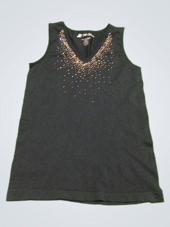 LC Couture Black Beaded Tank Top