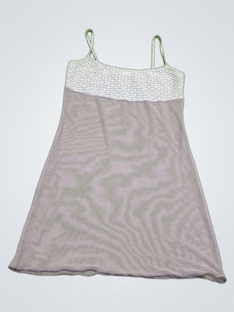 Purple and White Sleeveless Dress