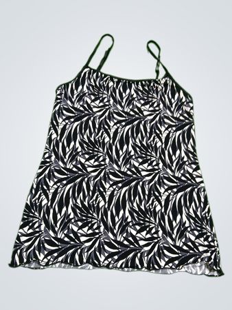 Jockey Black and White Leaf Pattern Camisole