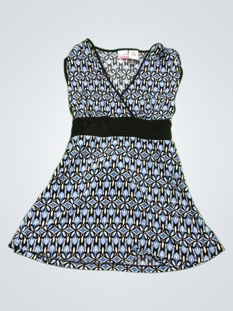 No Boundaries Juniors Printed Wrap Mini Dress