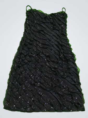 Papaya Black Ruffled Mini Dress