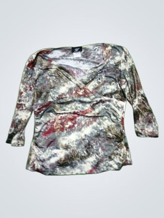 Libra Camouflage Print Top