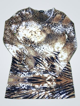 Graffiti Animal Print Top