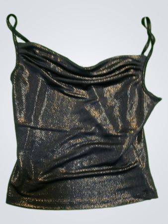 Black Glittery Tank Top