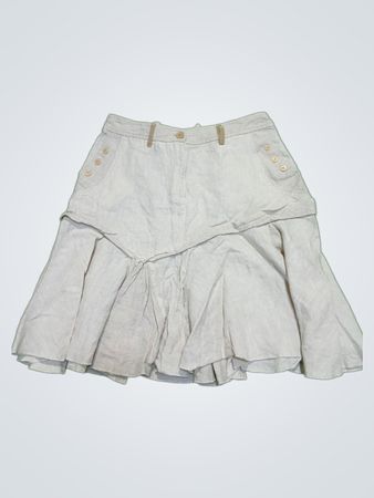 Fleur de Sel White Skirt