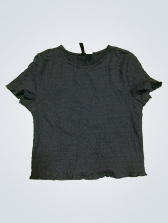 DICIACI Black Short-Sleeve Top