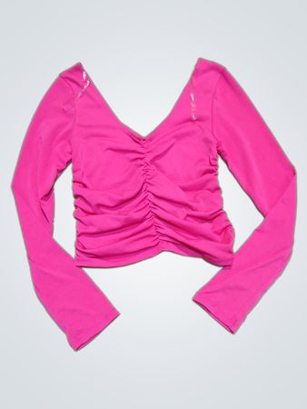 Velvet Torch Pink Long-Sleeve Top