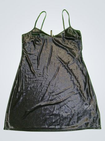 Black Satin Mini Dress