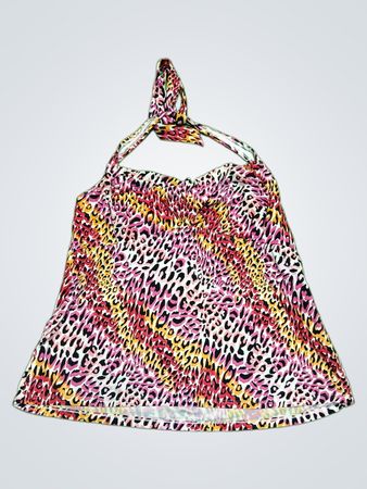 Leopard Print Halter Neck Top