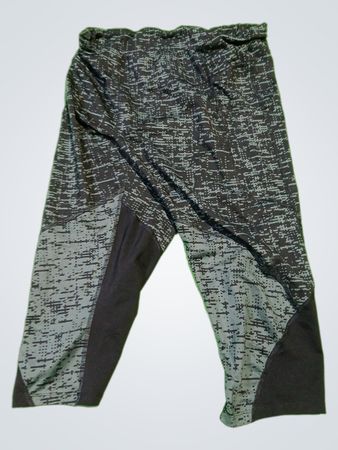 Gray and Black Patterned Leggings