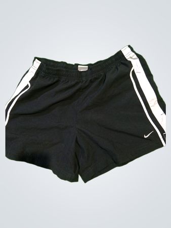 Nike Black Running Shorts with White Stripes