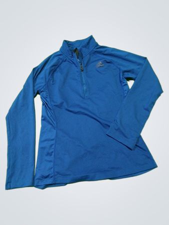 adidas Long Sleeve Blue Zip Jacket