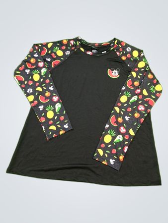 Disney Mickey Mouse Fruit Print Long-Sleeve Shirt