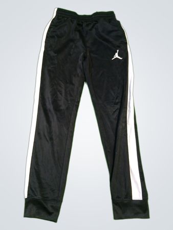 Jordan Brand Black Athletic Pants with White Stripes