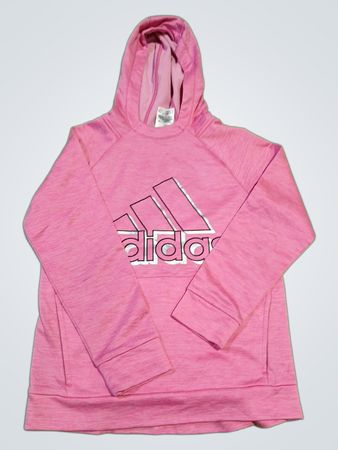 Adidas Pink Logo Hoodie