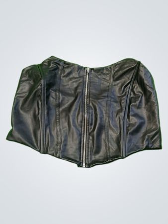 Black Leather Bustier
