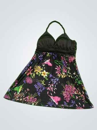 CandyCouture Floral Halter Neck Dress