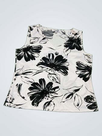 DUE per DUE Floral Sleeveless Top