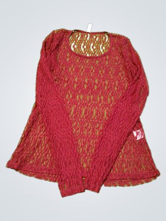 Deya Red Crochet Top