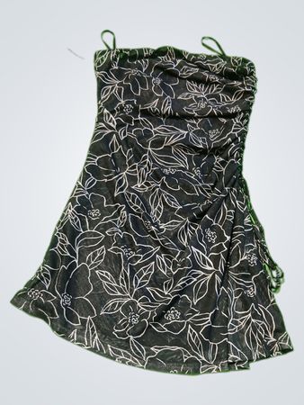 Black Floral Tube Dress