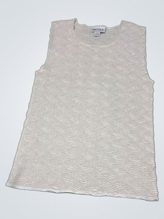 NICOLA Women's White Sleeveless Top